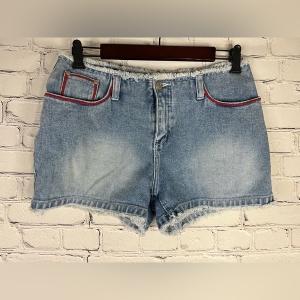 No Boundaries Vintage 1990's Y2K Embroidered Heart Mid Rise Shorts‎ size 7
